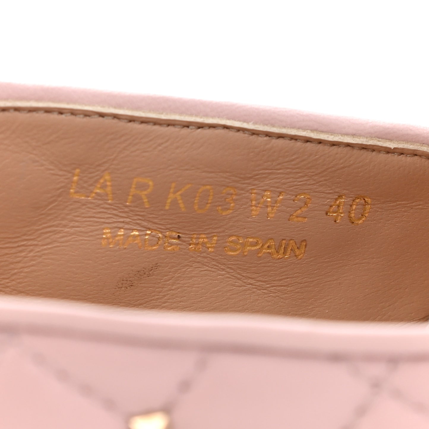 Nappa Rockstud Spike Espadrille Flats 40 Water Rose