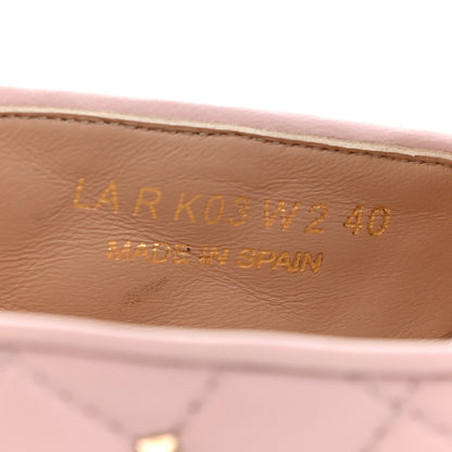 Valentino Garavani Nappa Rockstud Spike Espadrille Flats 40 Water Rose 8 of 9