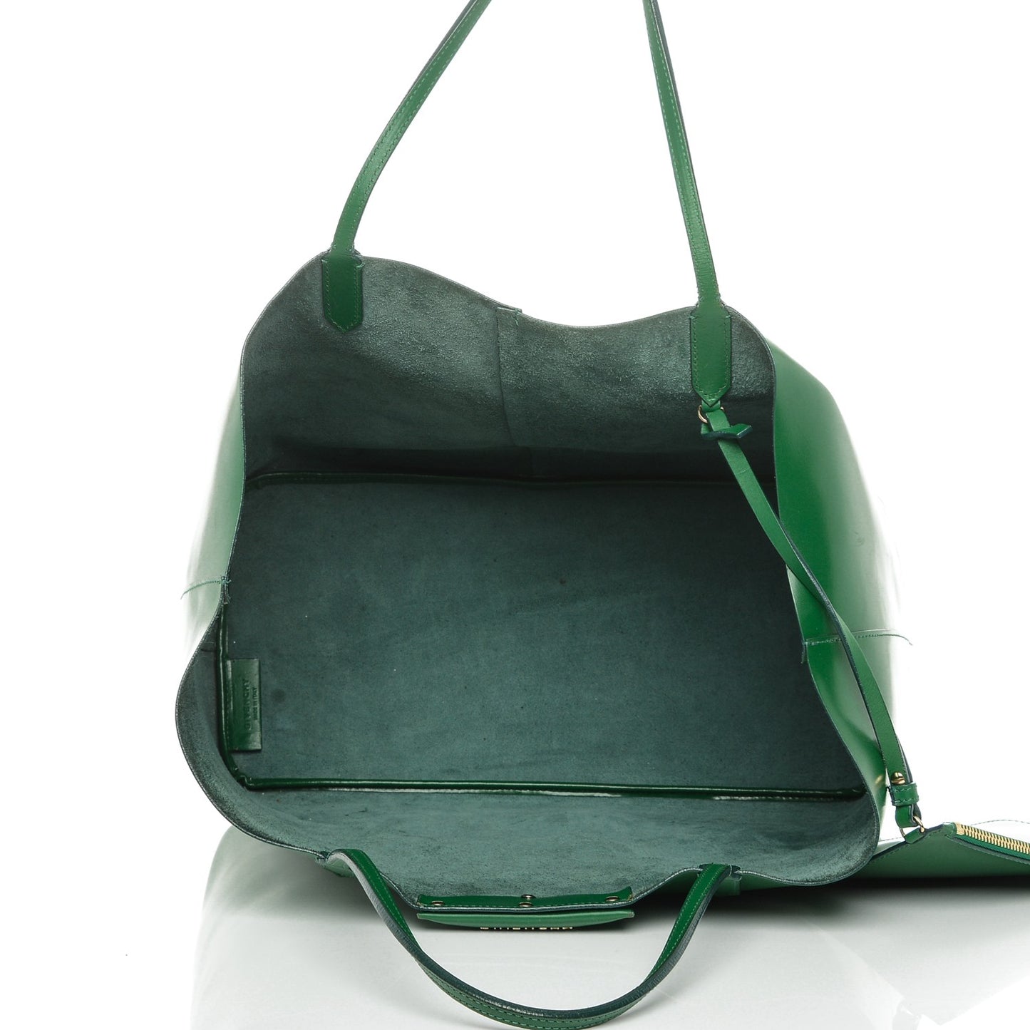 Calfskin Large Antigona Tote Green