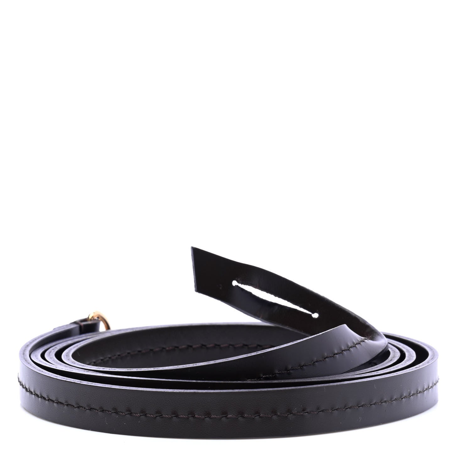 Louis Vuitton Calfskin 12mm Favorite Long Strap Brown 2 of 4
