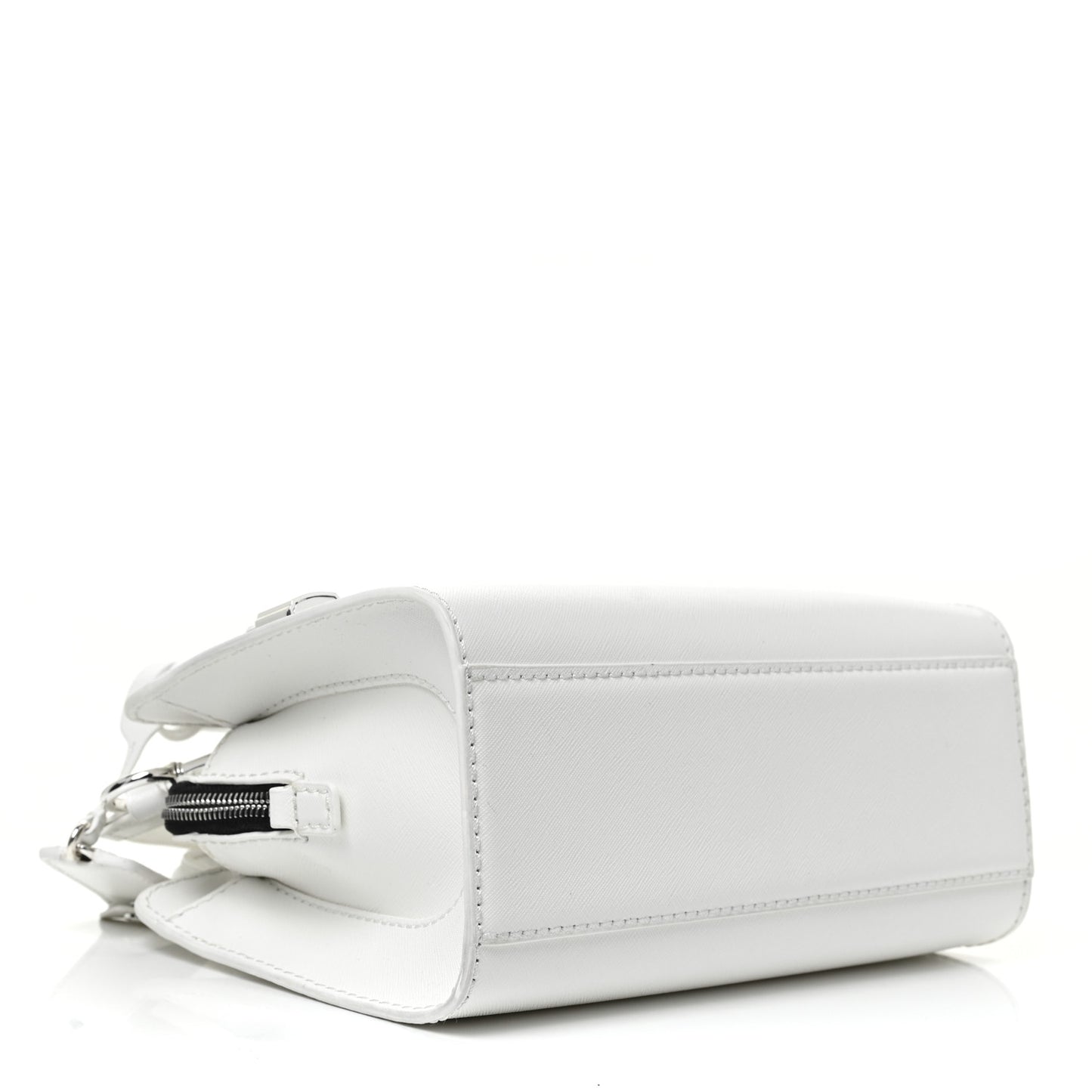 Saffiano Little Big Shot Tote White
