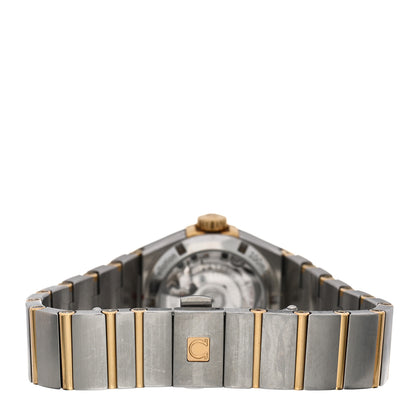 Omega Stainless Steel 18K Yellow Gold Diamond Bezel Yellow Mother of Pearl 27mm Constellation Automatic Watch 123.25.27.20.57.002 3 of 4
