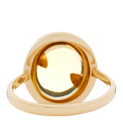 Tiffany 18K Yellow Gold Citrine Paloma Picasso Olive Leaf Ring 54 6.75 4 of 6