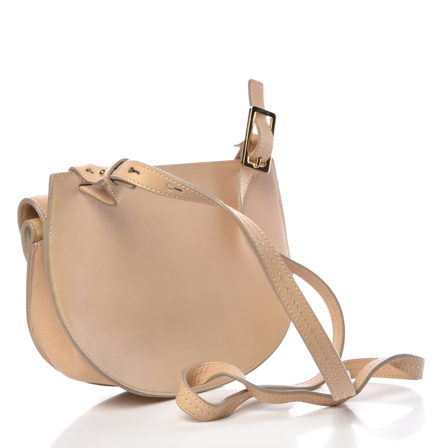 Calfskin Mini Georgia Crossbody Bag Beige