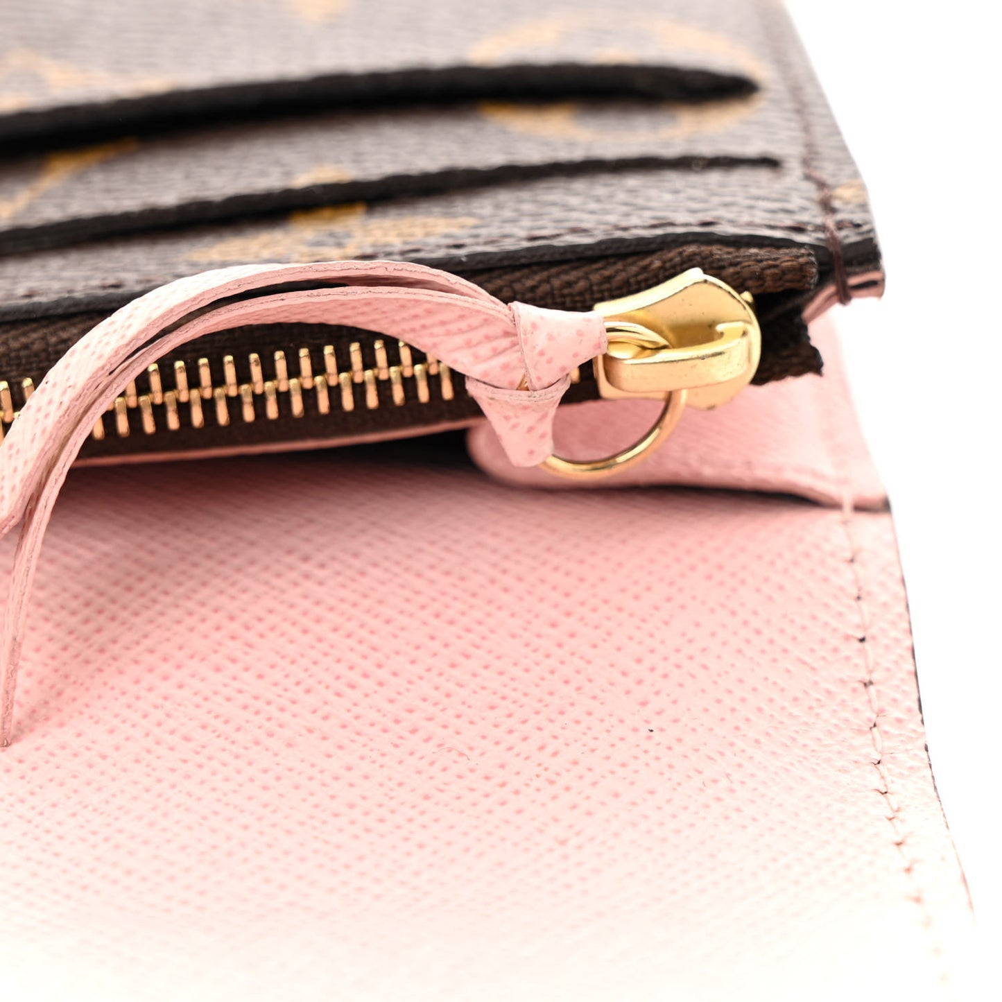 Monogram Emilie Wallet Rose Ballerine