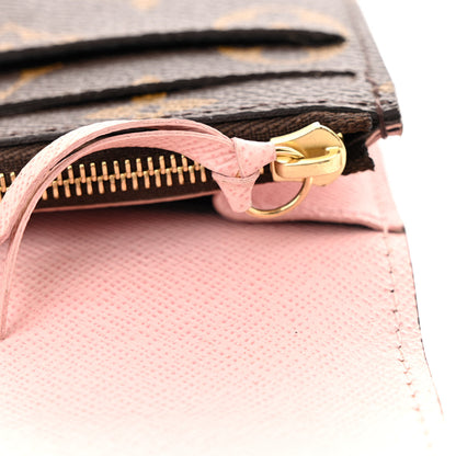 Louis Vuitton Monogram Emilie Wallet Rose Ballerine 11 of 12