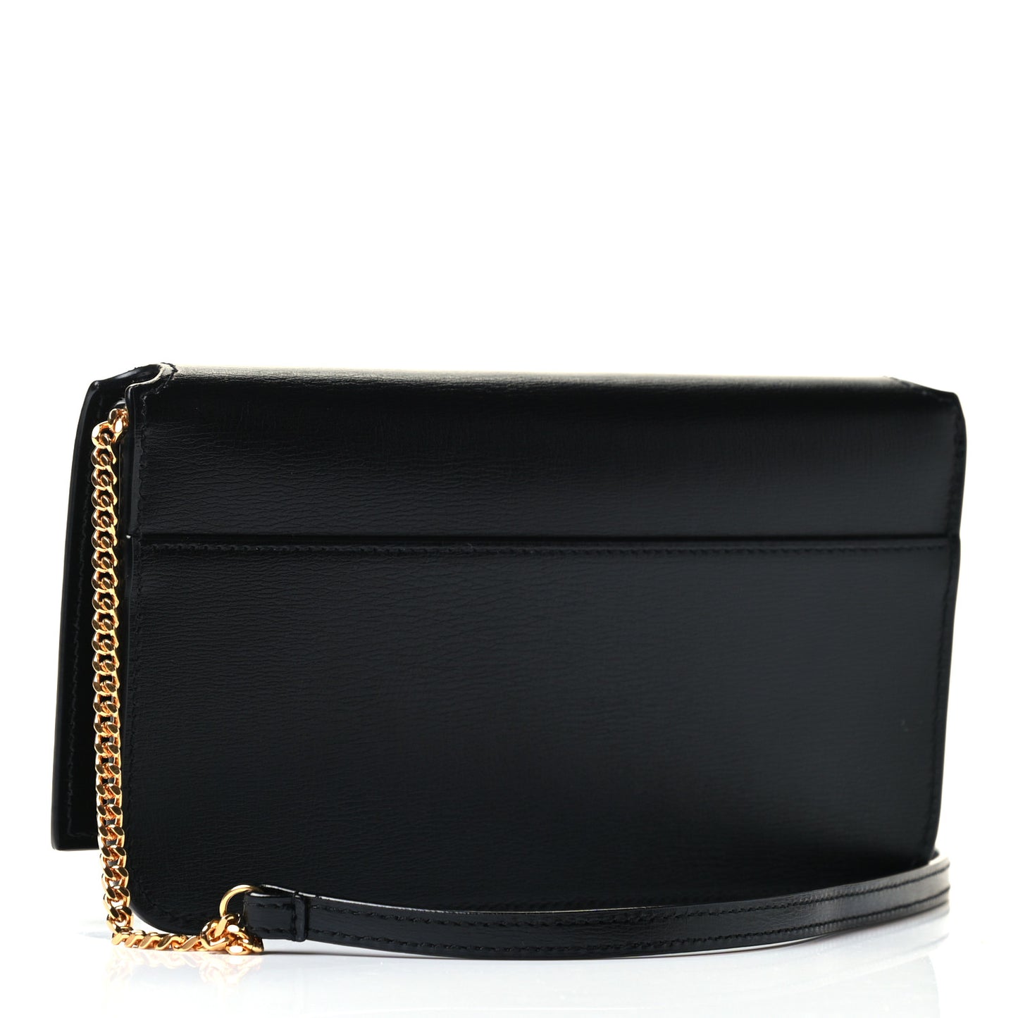 Smooth Calfskin Monogram Phone Holder Crossbody Black