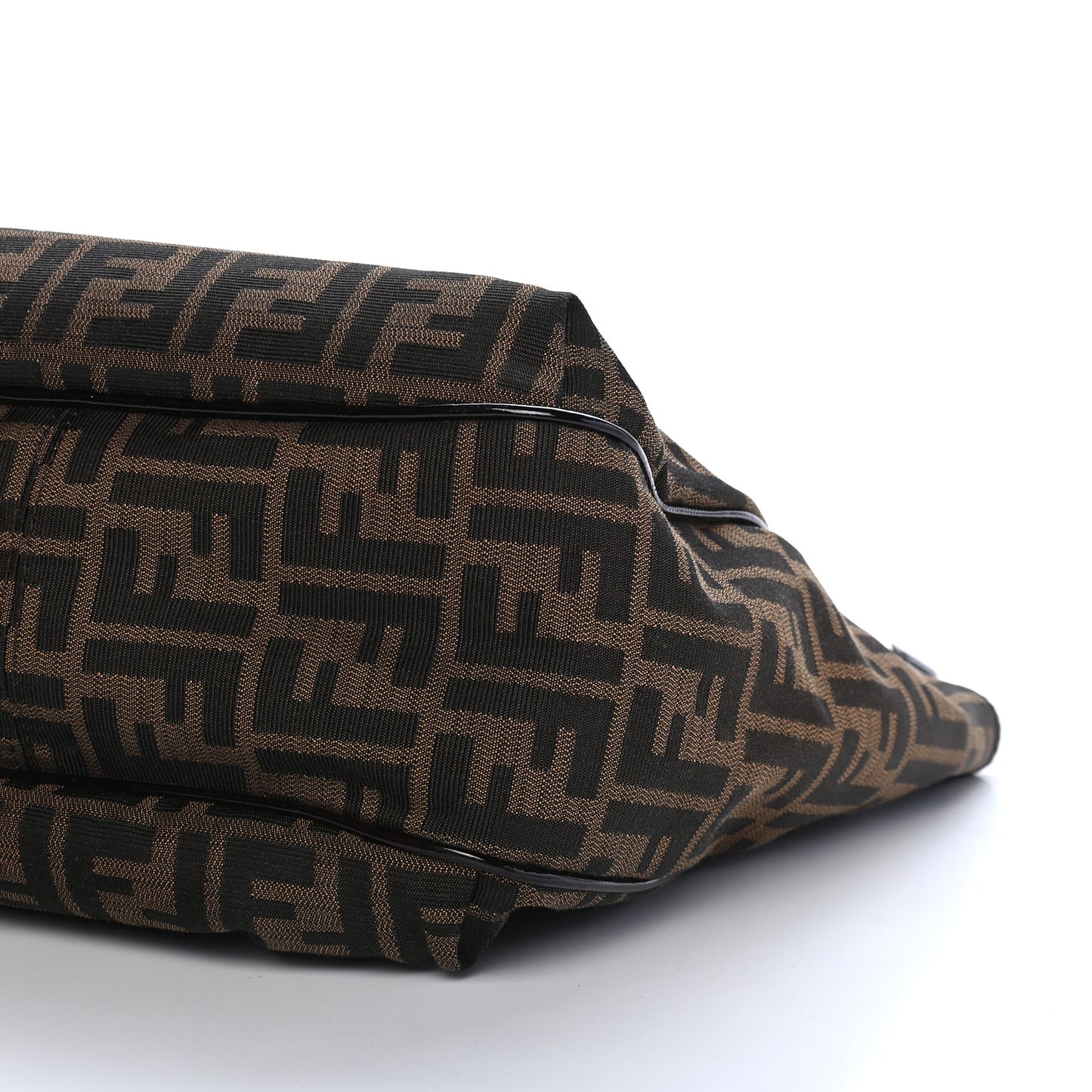 Zucca Patent Small Chef Shopping Tote Tobacco Moro