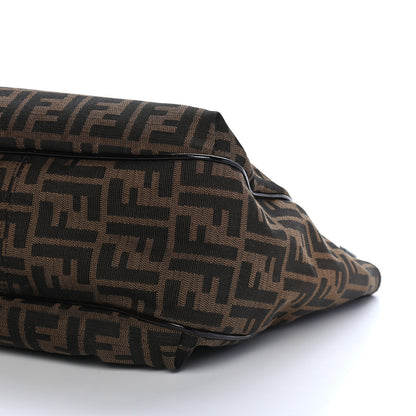 Fendi Zucca Patent Small Chef Shopping Tote Tobacco Moro 9 of 10