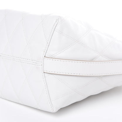 Givenchy Lambskin Quilted Mini GV Bucket Bag White 9 of 10