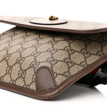 Gucci GG Supreme Monogram Neo Vintage Web Belt Bag Brown 10 of 11
