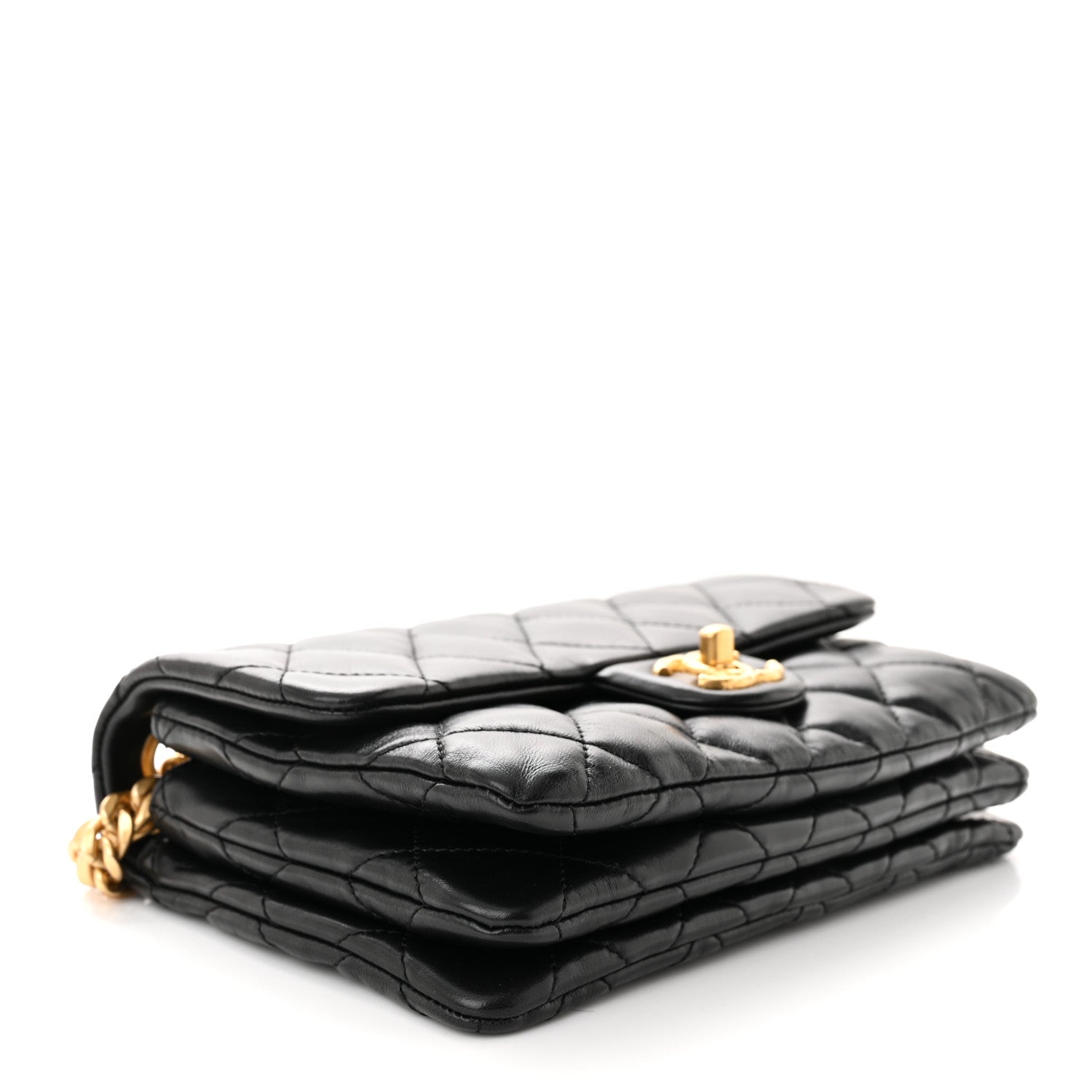Chanel Lambskin Quilted Small Pillow Crush Flap Black 4 of 11