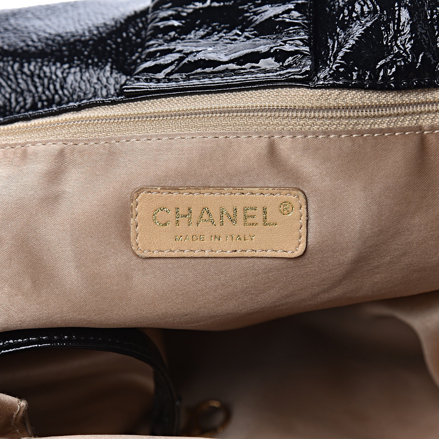 Chanel Vinyl XXL Rock and Chain Flap Black 6 of 12