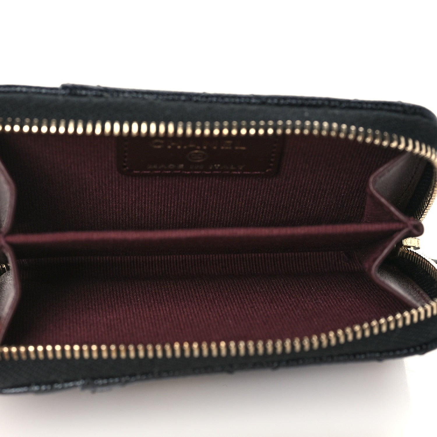 Chanel Caviar Quilted Zip Card Holder Black 5 of 8