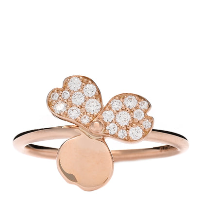 Tiffany 18K Rose Gold Diamond Paper Flowers Ring 52 6 1 of 3
