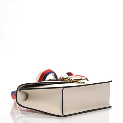 Gucci Calfskin Small Sylvie Shoulder Bag White 4 of 7
