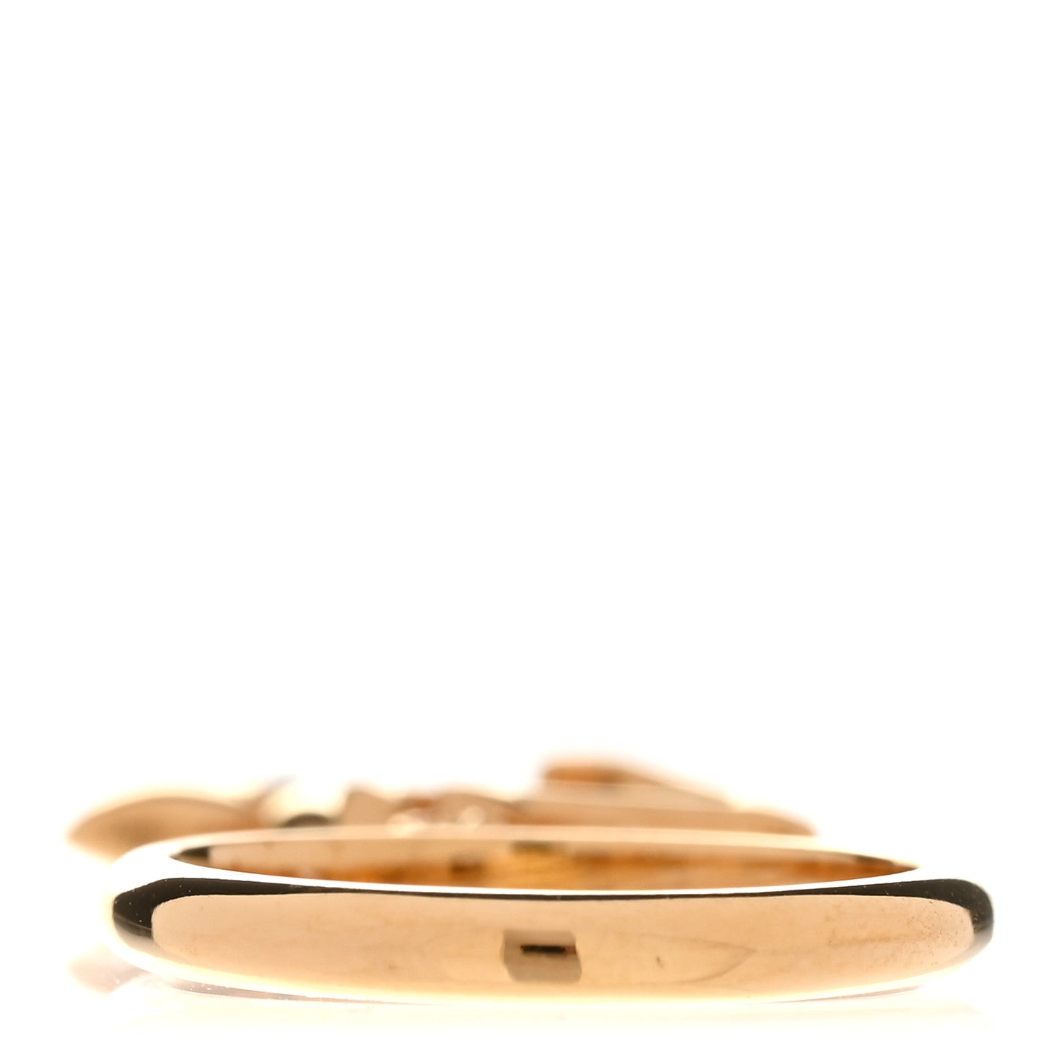 Louis Vuitton Louisette Signature Ring 49 5 Gold 3 of 6