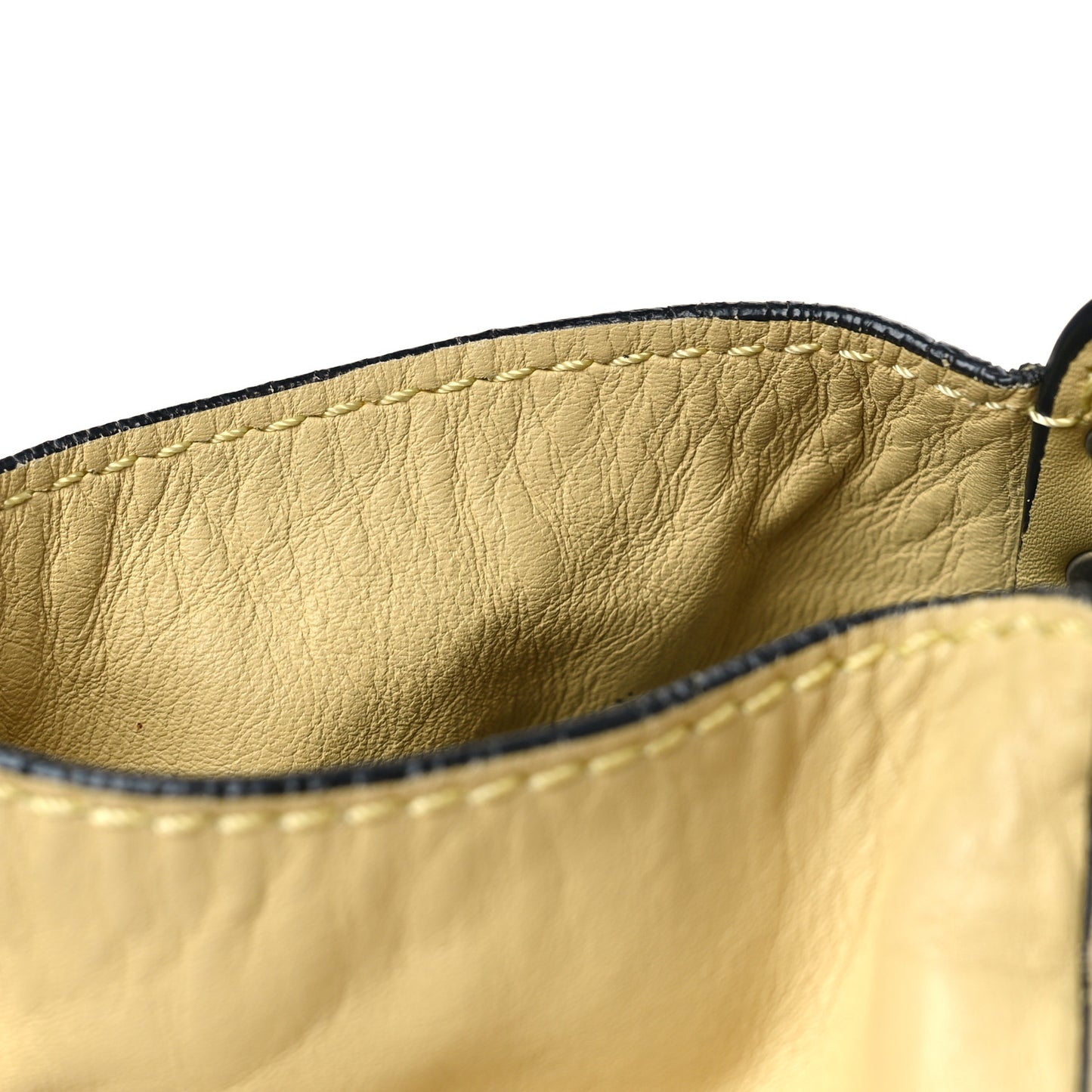 Vitello Monochrome Medium Rockstud Tote Light Yellow