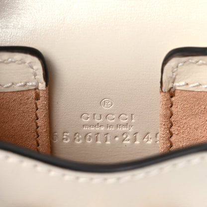 Gucci Boarded Plutone Calfskin Horsebit 1955 Airpod Case Mystic White 6 of 9