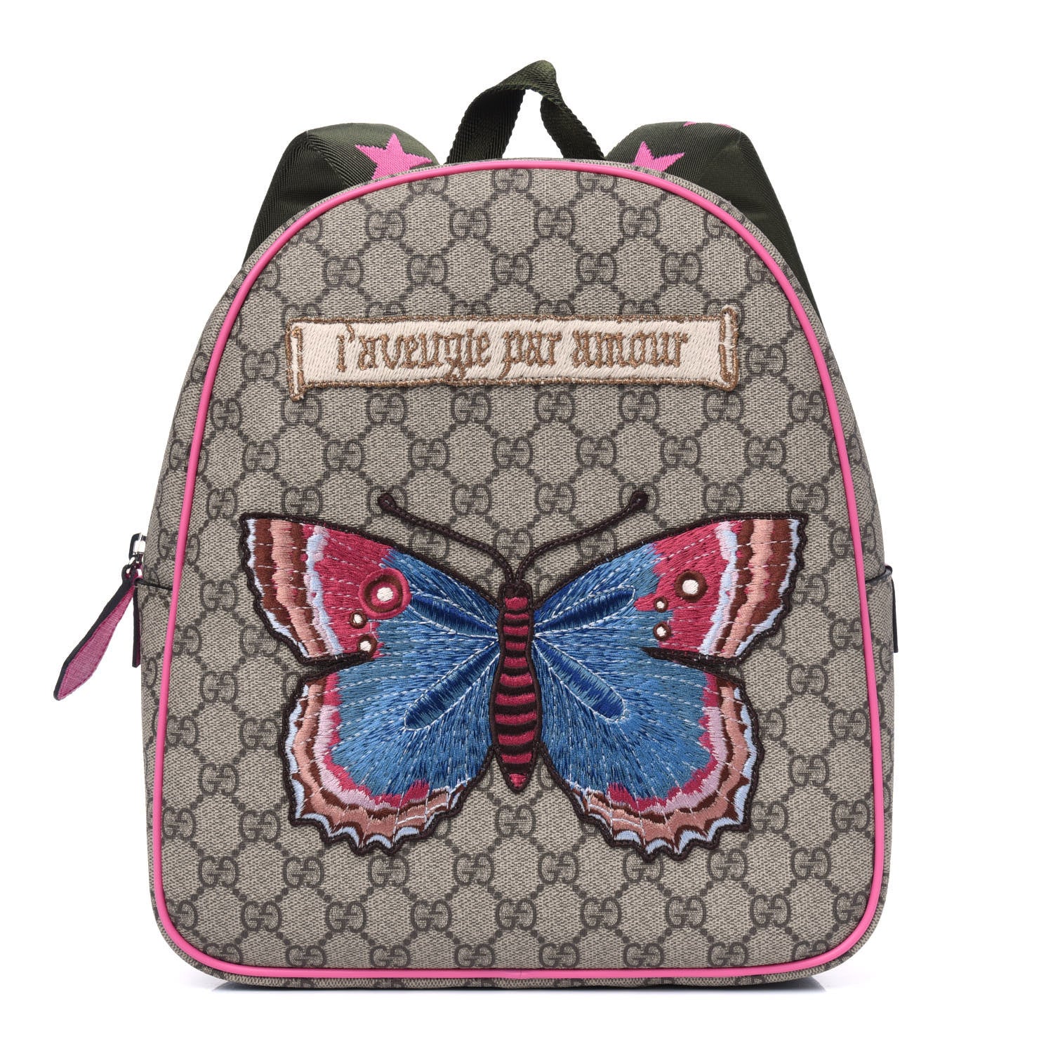 Gucci GG Supreme Monogram Childrens Blind For Love Butterfly Backpack 1 of 4