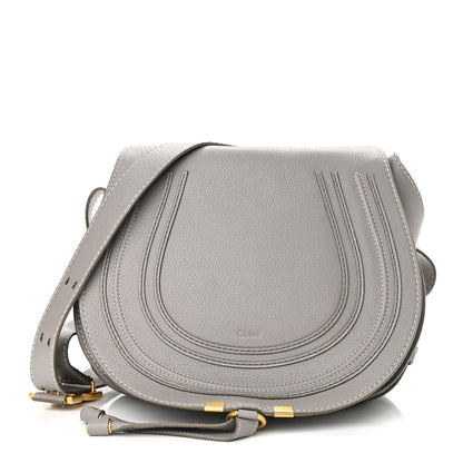 Chloe Calfskin Medium Marcie Round Crossbody Bag Cashmere Grey 1 of 11