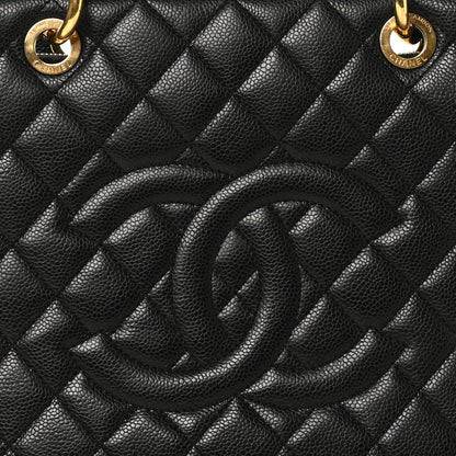 Chanel Caviar Quilted Grand Shopping Tote GST Black 9 of 11