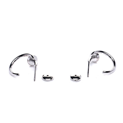 Cartier 18K White Gold Juste Un Clou Hoop Earrings 4 of 6