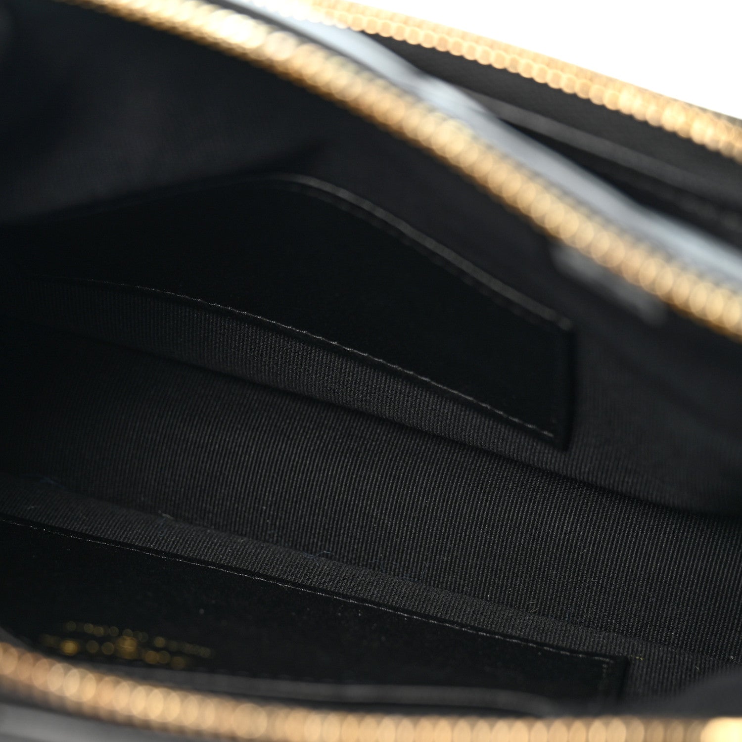 Chanel Shiny Crumpled Lambskin Quilted Small Preppy Pocket Clutch With Chain Black 5 of 13