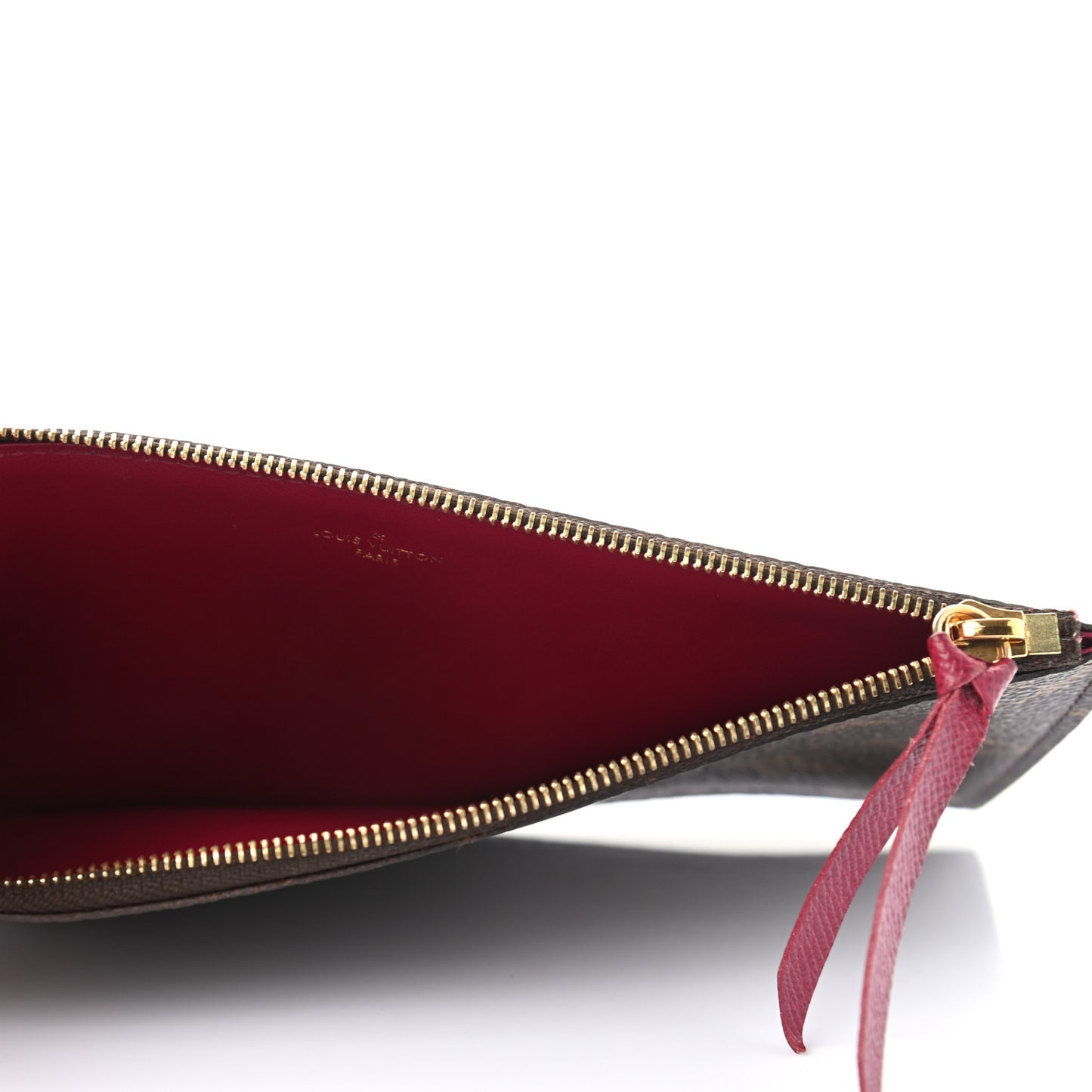 Monogram Felicie Chain Wallet Zippered Insert Fuchsia