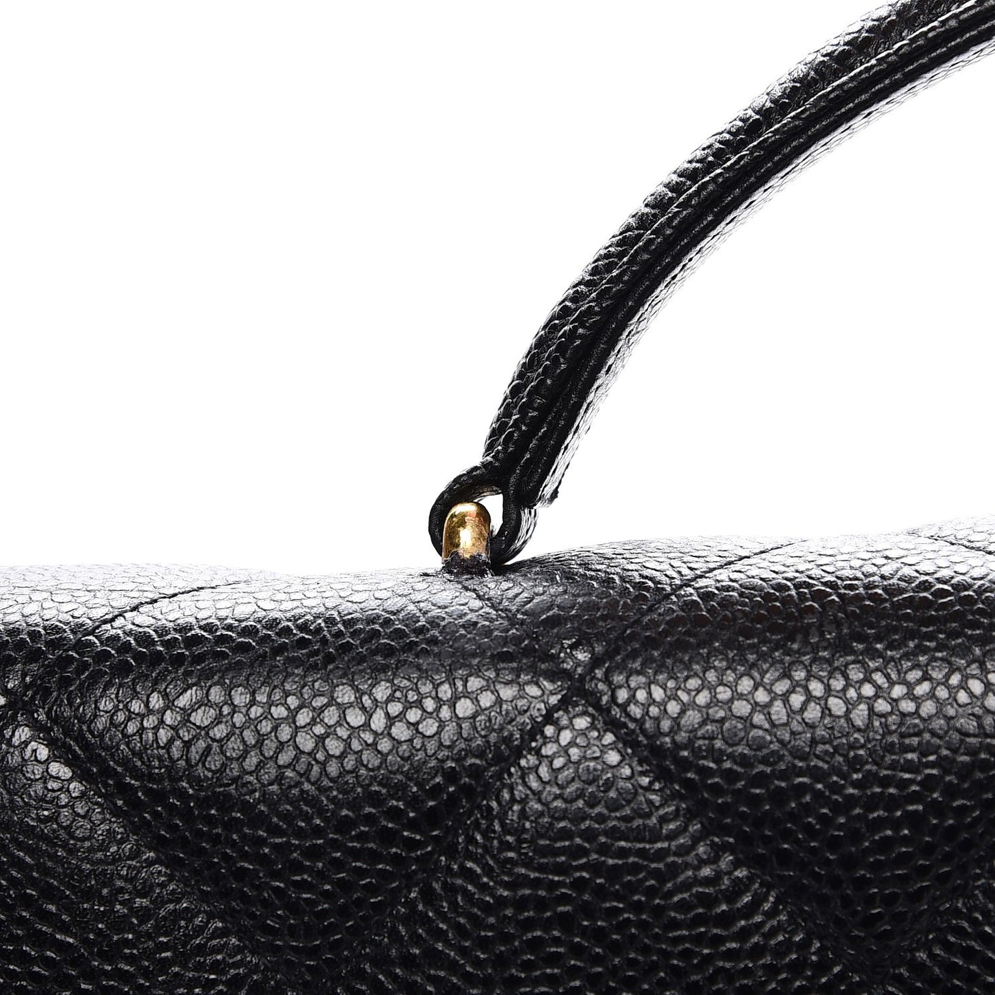 Caviar Quilted Briefcase Laptop Bag Black