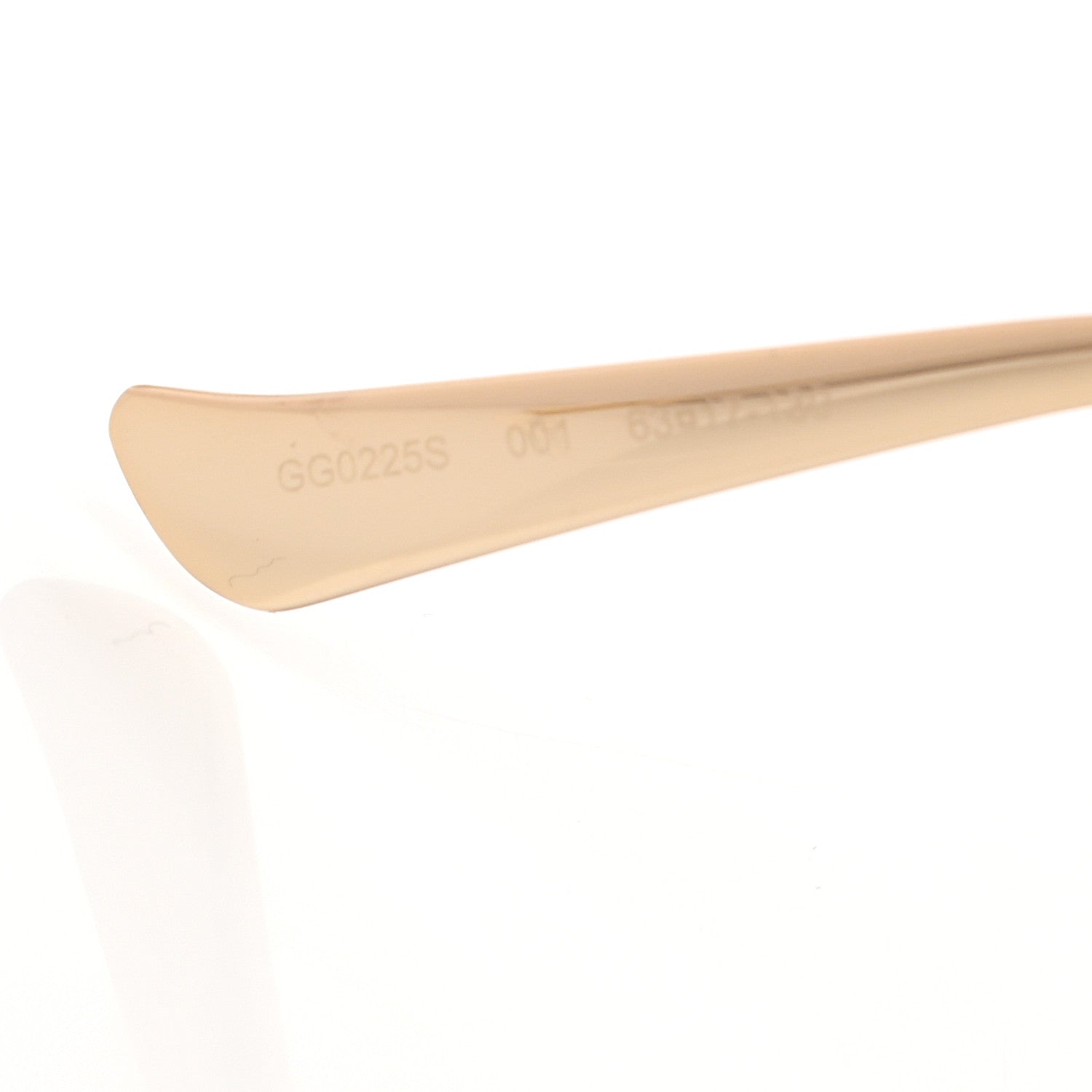 Gucci Metal Oversized Round Frame GG0225S Sunglasses Gold 7 of 8