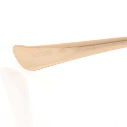 Gucci Metal Oversized Round Frame GG0225S Sunglasses Gold 7 of 8