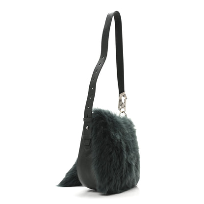 Burberry Shearling Small Knight Crossbody Bag Vine 3 of 9