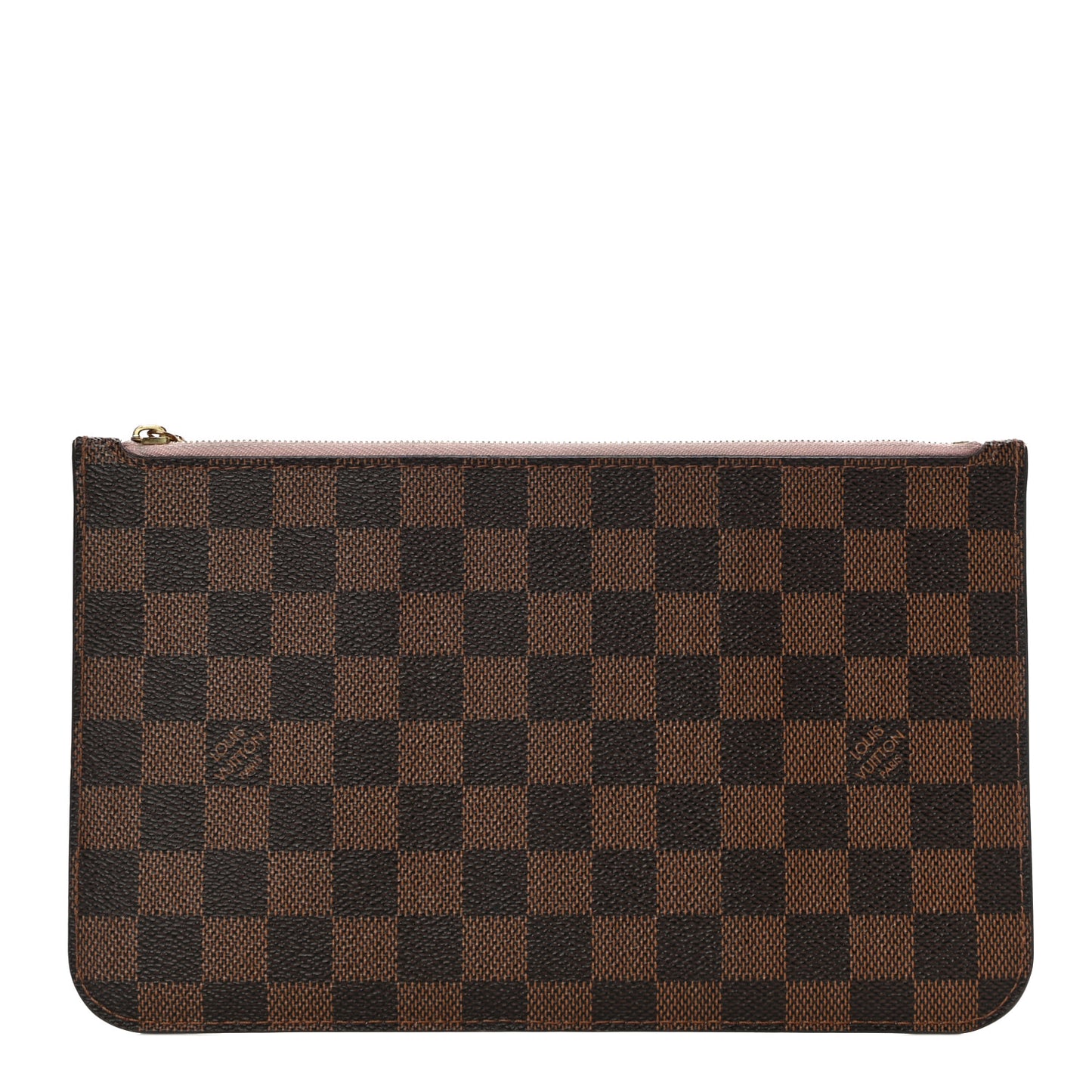 Damier Ebene Neverfull MM GM Pochette Rose Ballerine
