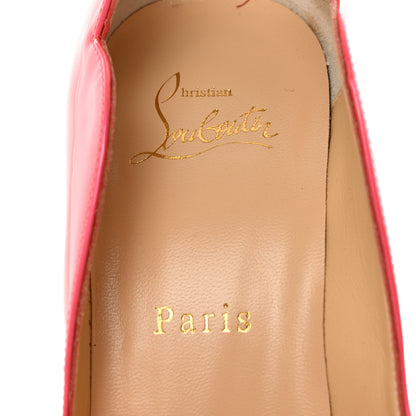 Christian Louboutin Metallic Patent Fluo Hot Chick 100 Pumps 38 Florida 7 of 10