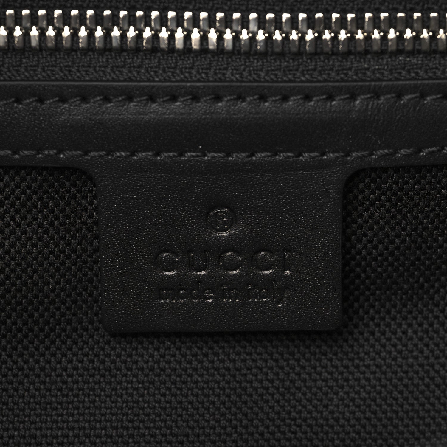 Gucci GG Supreme Monogram Selleria Calfskin Square Messenger Bag Black 6 of 7