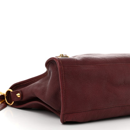 Balenciaga Chevre Gold Metallic Edge Hardware City Bordeaux 9 of 11