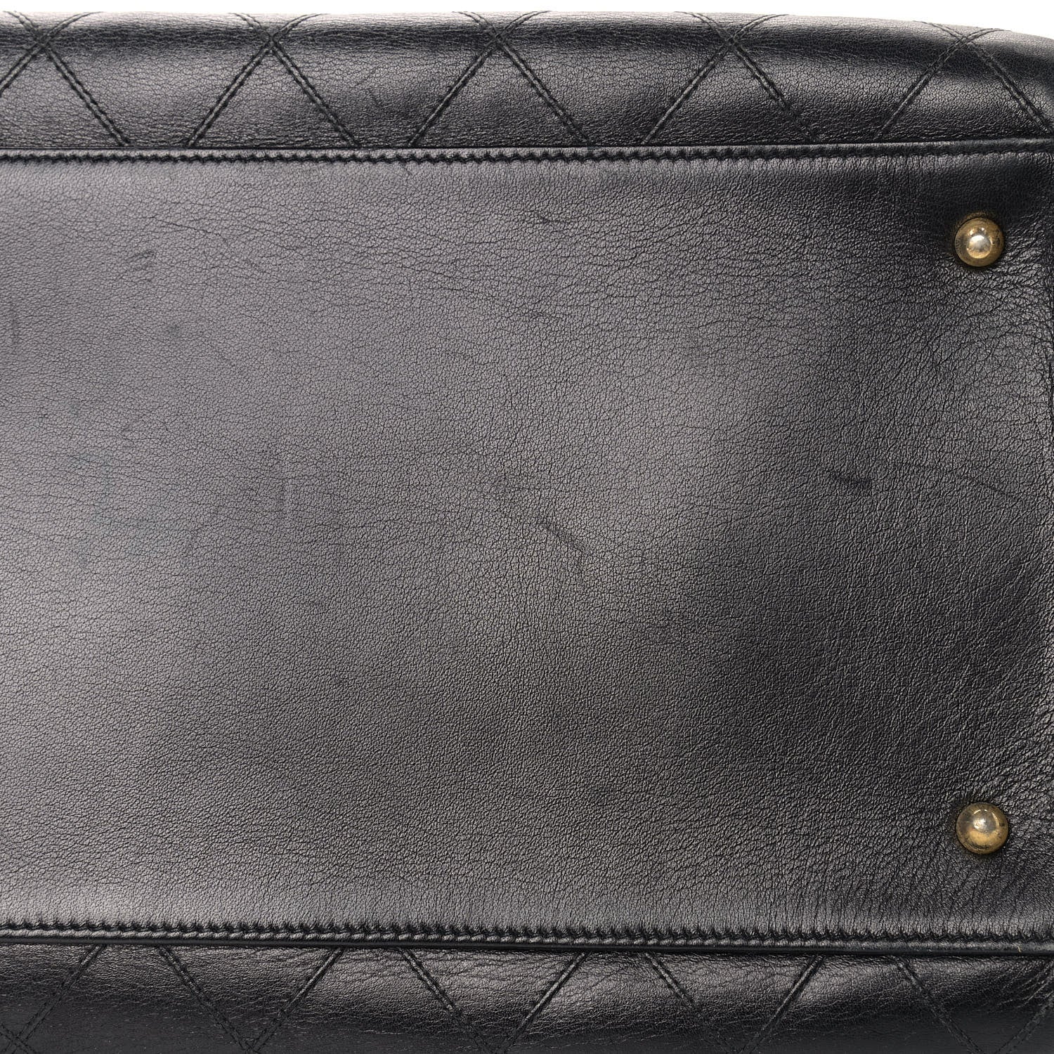 Chanel Calfskin Stitched XL Weekender Black 13 of 14