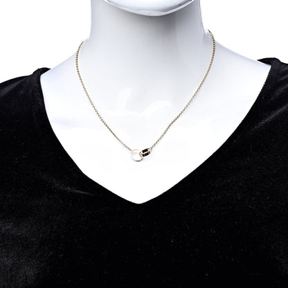 Cartier 18K Pink Gold Interlocking LOVE Necklace 2 of 6