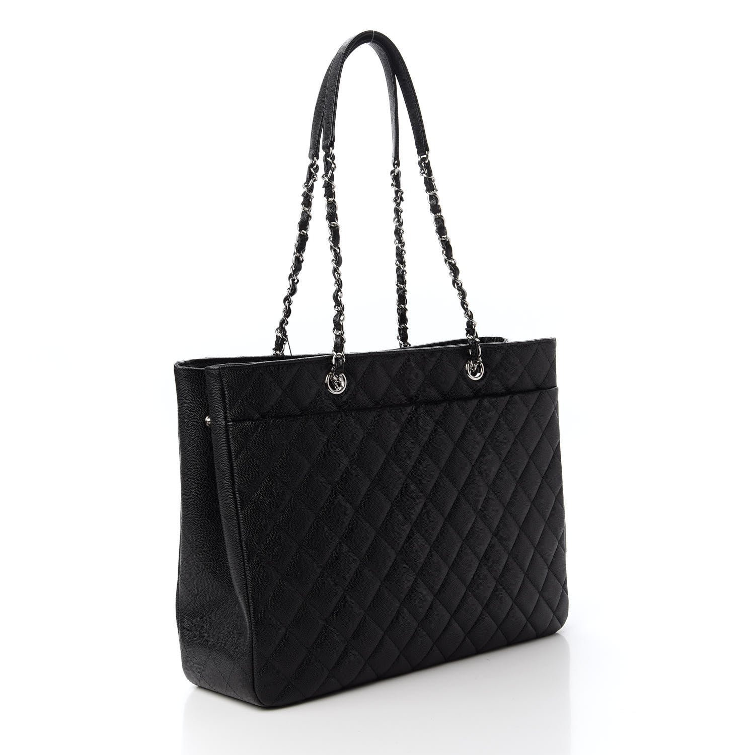 Chanel Caviar Quilted Large Shopping Tote Black 3 of 10