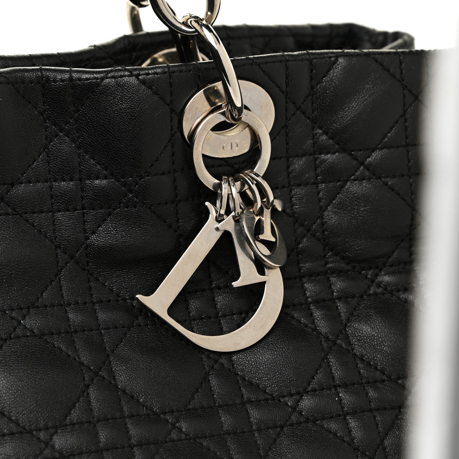 Christian Dior Lambskin Cannage Large Dior Soft Shopping Tote Black 11 of 22