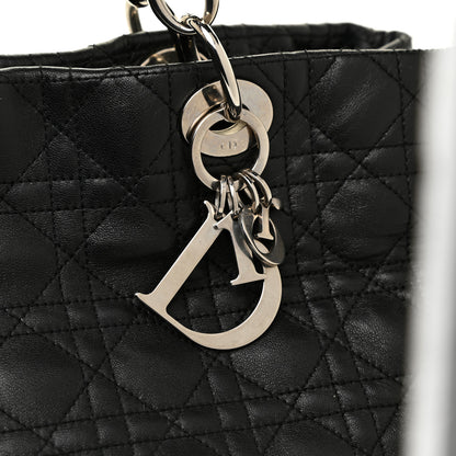 Christian Dior Lambskin Cannage Large Dior Soft Shopping Tote Black 11 of 22