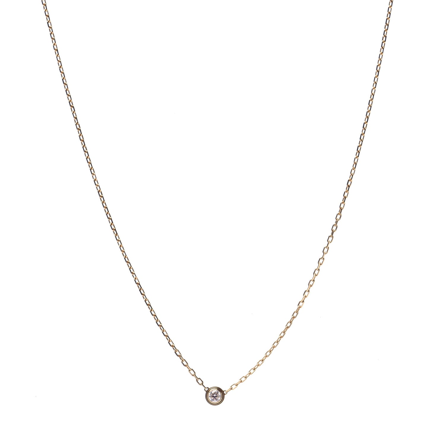 18K Yellow Gold Diamond SM D'Amour Pendant Necklace