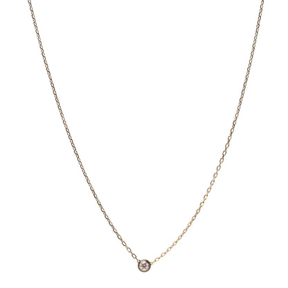Cartier 18K Yellow Gold Diamond SM D'Amour Pendant Necklace 1 of 5