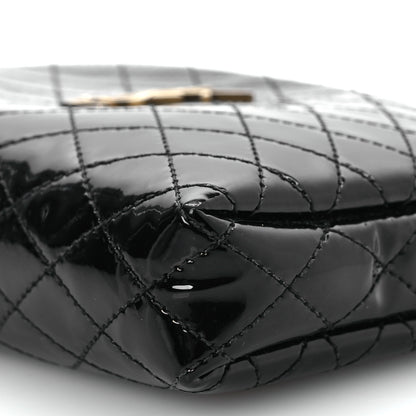 Saint Laurent Patent Quilted Gaby Zipped Pouch Black 10 of 13