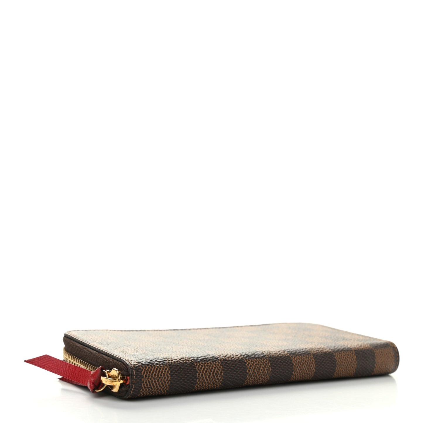 Damier Ebene Clemence Wallet Cherry