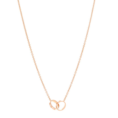 Cartier 18K Pink Gold Interlocking LOVE Necklace 1 of 6