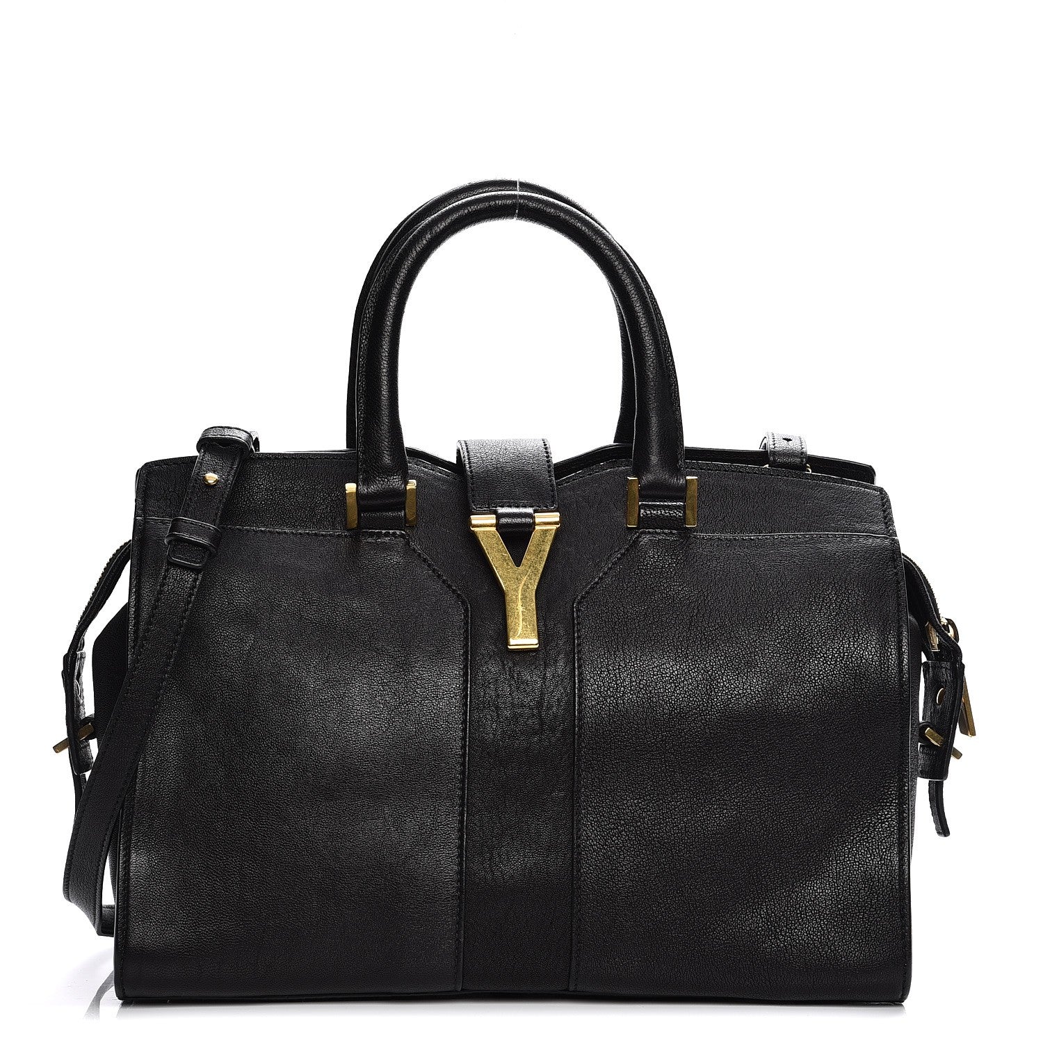 Saint Laurent Sheepskin Small Cabas ChYc Black 1 of 9