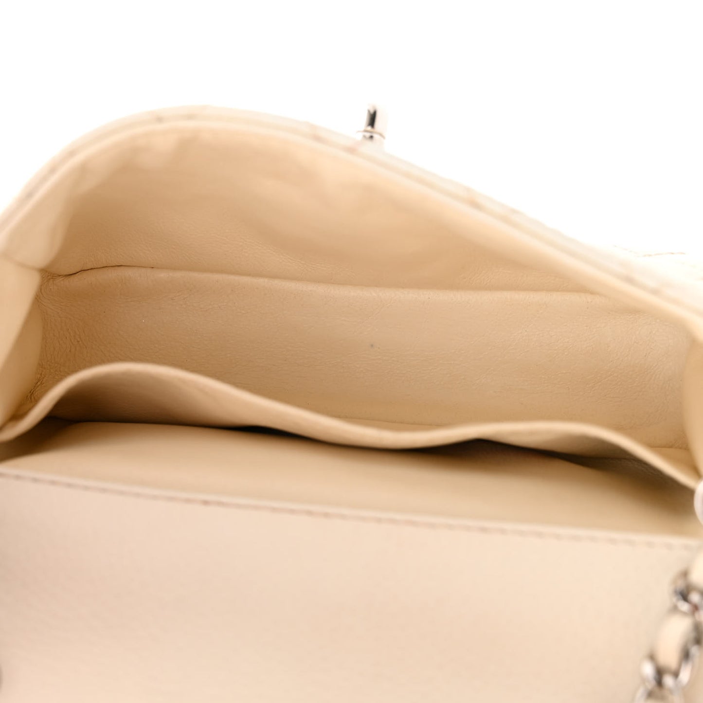 Caviar Quilted Extra Mini Flap White