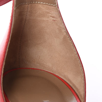 Hermes Calfskin Legend Wedge Sandals 37.5 Pavot 8 of 9